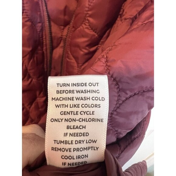 Westbound Dual Pocket Knit Contrast Vest Medium Maroon Full Zip Pockets Fall - Picture 9 of 9